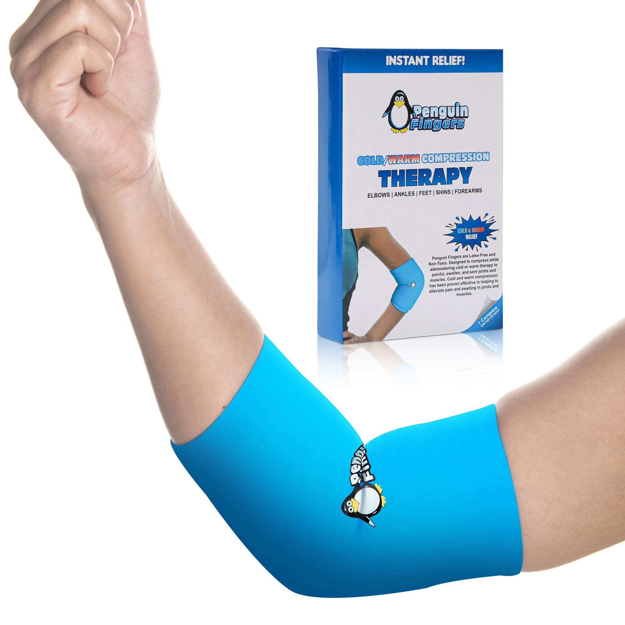 Penguin Fingers Elbow and Foot Cold Compression Therapy Sleeve